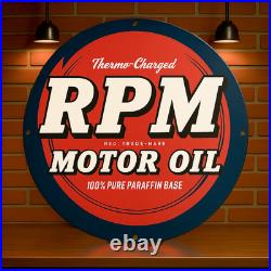 Vintage RPM Motor Oil Heavy Metal Sign XL 19.7 (50 cm) Vintage RPM Motor Oil Heavy Metal Sign XL 19.7 (50 cm)