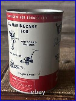 Vintage RSA Marinecare Outboard Motor Oil Can