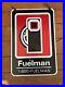 Vintage Rare Fuelman Two Sided Sign 16X24(1800-Fuelman) Version