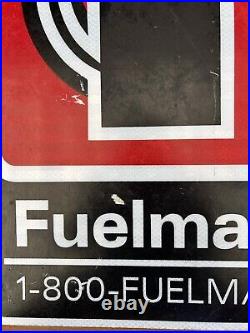 Vintage Rare Fuelman Two Sided Sign 16X24(1800-Fuelman) Version