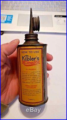 Vintage Rare Kibler's All Round Oil Handy Oiler Indianapolis Ind