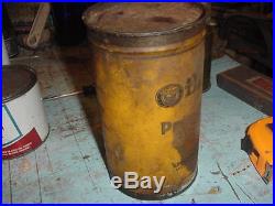 Vintage Rare Oilzum Pressure Gun Lubricant Tin Can Gas/oil Prop Decor 3 Lbs