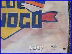 Vintage Rare Sunoco Gas & Oil Advertising Banner Sign Gas Service Station Old