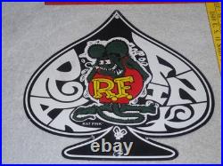 Vintage Ratfink Ace Of Spades 12 Porcelain Metal Gasoline & Oil Sign! Rat Fink