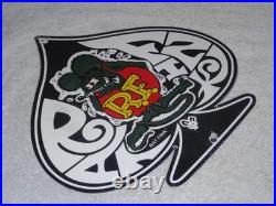 Vintage Ratfink Ace Of Spades 12 Porcelain Metal Gasoline & Oil Sign! Rat Fink