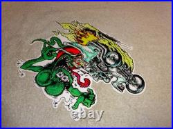 Vintage Ratfink Drives Custom Roadster Hot Rod Metal Gasoline Oil Rat Fink Sign