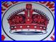 Vintage Red Crown Gasoline Huge King's? 11 3/4 Porcelain Metal Gas & Oil Sign