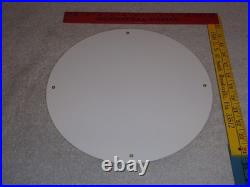 Vintage Red Crown Gasoline Huge King's? 11 3/4 Porcelain Metal Gas & Oil Sign