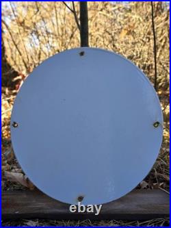 Vintage Red Hat Royal 400 Gasoline Porcelain Gas Pump Sign Oil 12