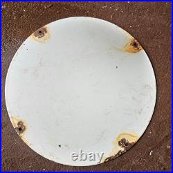 Vintage Red Hat Royal 400 Trade Mark Gasoline Oil Gas Pump Enamel Porcelain Sign