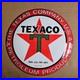 Vintage Reg. U. S. Pat. Texaco Old Us Gasoline Oil Gas Pump Enamel Porcelain Sign