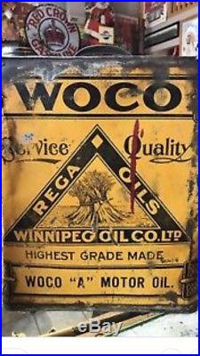 Vintage Rega Oil Can B/A Oil Winnipeg Oil Company