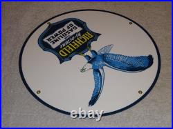 Vintage Richfield Eagle The Power Gasoline 11 3/4 Porcelain Metal Gas Oil Sign
