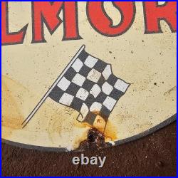 Vintage Road With Gilmore Lion Gasoline Oil Gas Pump Enamel Porcelain Sign Vintage Road With Gilmore Lion Gasoline Oil Gas Pump Enamel Porcelain Sign