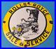 Vintage Rolls Royce Porcelain Gas Oil Auto German Sales Service Motor Sign