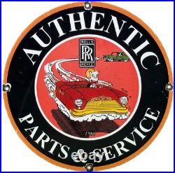 Vintage Rolls Royce Porcelain Sign Dealership Auto Phantom Ghost Engine Gas Oil Vintage Rolls Royce Porcelain Sign Dealership Auto Phantom Ghost Engine Gas Oil