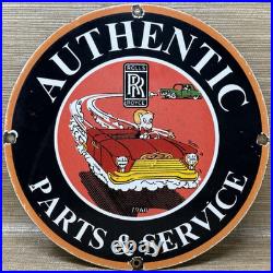 Vintage Rolls Royce Porcelain Sign Dealership Auto Phantom Ghost Engine Gas Oil Vintage Rolls Royce Porcelain Sign Dealership Auto Phantom Ghost Engine Gas Oil