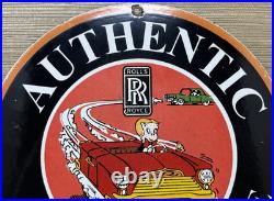 Vintage Rolls Royce Porcelain Sign Dealership Auto Phantom Ghost Engine Gas Oil Vintage Rolls Royce Porcelain Sign Dealership Auto Phantom Ghost Engine Gas Oil