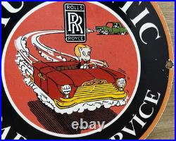 Vintage Rolls Royce Porcelain Sign Dealership Auto Phantom Ghost Engine Gas Oil Vintage Rolls Royce Porcelain Sign Dealership Auto Phantom Ghost Engine Gas Oil