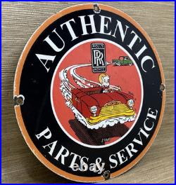 Vintage Rolls Royce Porcelain Sign Dealership Auto Phantom Ghost Engine Gas Oil Vintage Rolls Royce Porcelain Sign Dealership Auto Phantom Ghost Engine Gas Oil