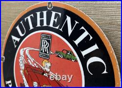 Vintage Rolls Royce Porcelain Sign Dealership Auto Phantom Ghost Engine Gas Oil Vintage Rolls Royce Porcelain Sign Dealership Auto Phantom Ghost Engine Gas Oil