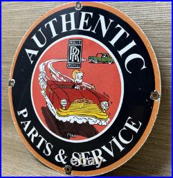 Vintage Rolls Royce Porcelain Sign Dealership Auto Phantom Ghost Engine Gas Oil Vintage Rolls Royce Porcelain Sign Dealership Auto Phantom Ghost Engine Gas Oil
