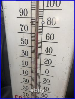 Vintage SEALED POWER PISTON RINGS 39 Tall Advertising Gas Oil THERMOMETER