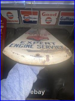 Vintage SEALED POWER PISTON RINGS 39 Tall Advertising Gas Oil THERMOMETER