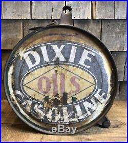 Vintage SINCLAIR DIXIE Opaline Oils 5 Gallon Gasoline Station Rocker Can
