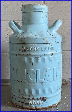 Vintage SINCLAIR MOTOR OIL Advertising Embossed 5 Gallon Barrel Can Ellisco 328