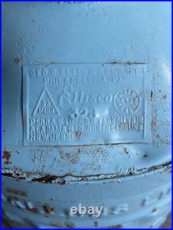 Vintage SINCLAIR MOTOR OIL Advertising Embossed 5 Gallon Barrel Can Ellisco 328