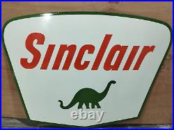 Vintage SSP Sinclair Dino Gas & Oil Neon Skin Porcelain Enamel Sign