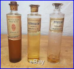 Vintage STANDARD OIL CO. Salesman/ Educational Oil Samples 10 Corked Bottles