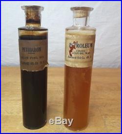 Vintage STANDARD OIL CO. Salesman/ Educational Oil Samples 10 Corked Bottles