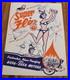 Vintage SUPER FLO WEAR EVER Motors GAS OIL Advertising Poster SIGN ROCKET LADY