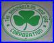 Vintage Shamrock Oil And Gas Corporation 11 3/4 Porcelain Metal Gasoline Sign