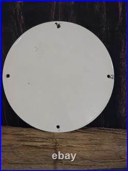 Vintage Shell Gasoline Green Streak Porcelain Sign Race Car Motor Oil 10