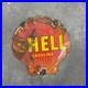 Vintage Shell Gasoline Oil Decor Enamel Porcelain Metal Sign