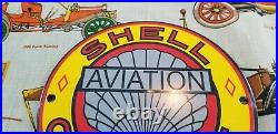 Vintage Shell Gasoline Porcelain Gas Motor Oil Service Station Pump Plate Sign