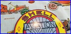 Vintage Shell Gasoline Porcelain Gas Motor Oil Service Station Pump Plate Sign