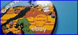 Vintage Shell Gasoline Porcelain Grand Canyon National Park Gas Oil Service Sign