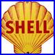 Vintage Shell Gasoline Porcelain Sign Gas Station Pump Plate Motor Oil Service
