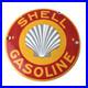 Vintage Shell Gasoline Sign Door Advertising Gas Oil Pump Porcelain Sign