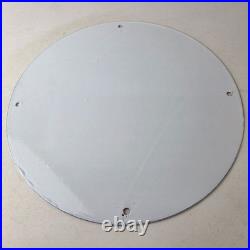 Vintage Shell Gasoline Sign Motorcycle Gas Oil Pump Porcelain Sign