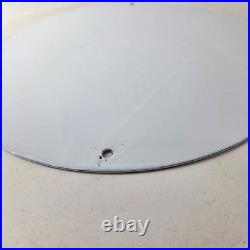 Vintage Shell Gasoline Sign Motorcycle Gas Oil Pump Porcelain Sign