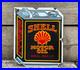Vintage Shell Mex Motor Oil Enamel Advertising Sign Mancave Raised Lettering