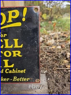 Vintage Shell Motor Oil Porcelain Gas Station Sign Vintage Shell Motor Oil Porcelain Gas Station Sign