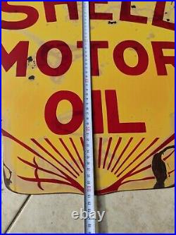 Vintage Shell Motor Oil Porcelain Sign