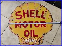 Vintage Shell Motor Oil Porcelain Sign