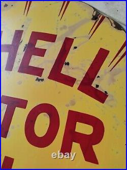 Vintage Shell Motor Oil Porcelain Sign